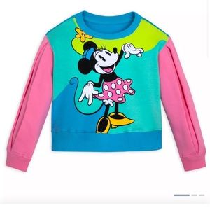 Minnie Mouse Fashion Pullover for Girls – Mickey & Co.(80 style) pleated sleeve